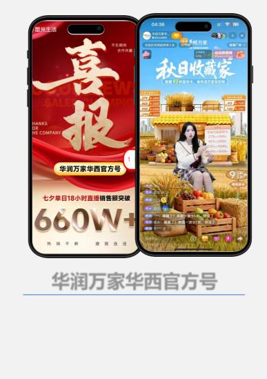 华润万家丹尼斯直播案例